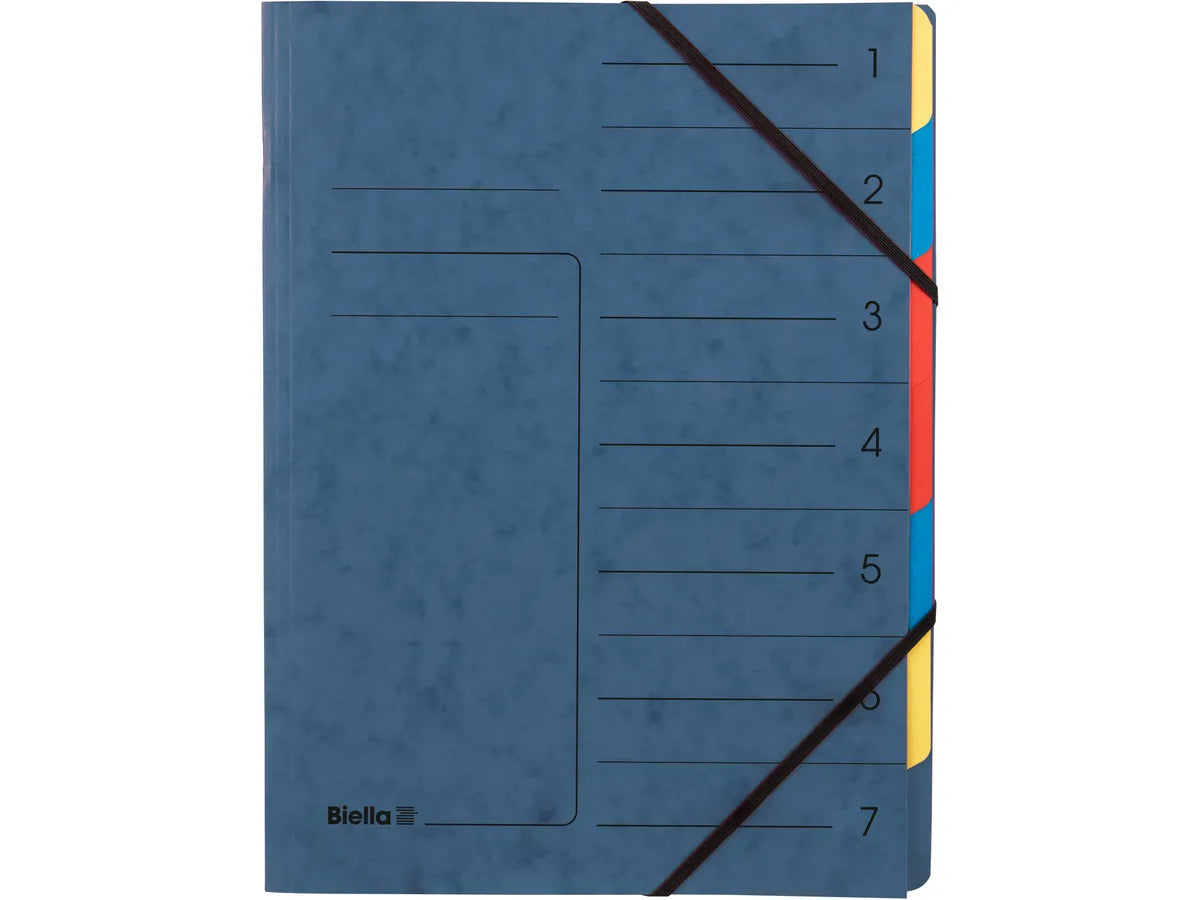 BIELLA Dossier de coll. A4 7 compart.