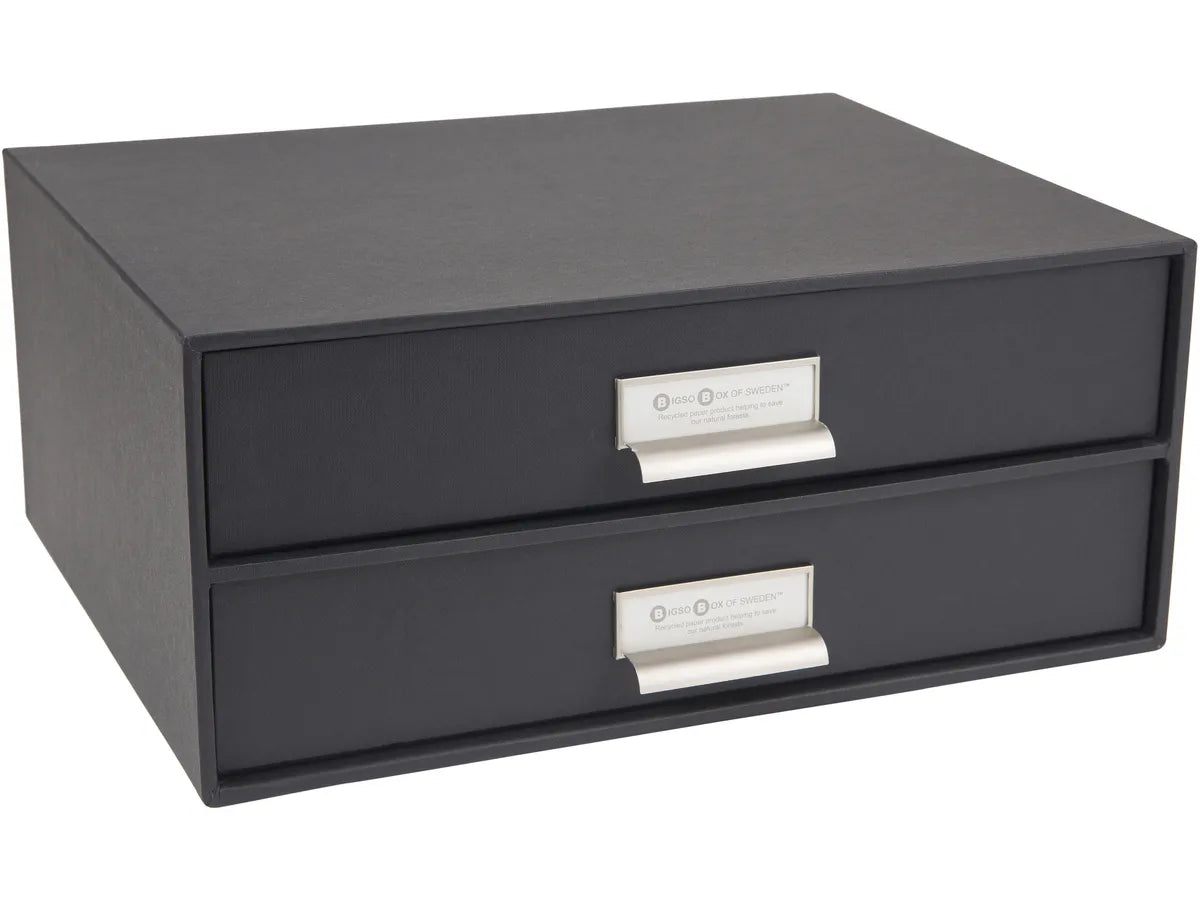 BIGSO BOX OF SWEDEN Module classement 15752000 Birger 2 tiroirsgris f.