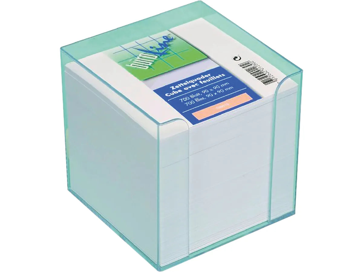 BÜROLINE Porte-bloc 196619 transparent 9x9x9cm