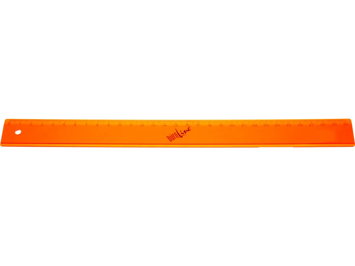 BÜROLINE Règle 30cm 375940 orange/transparent
