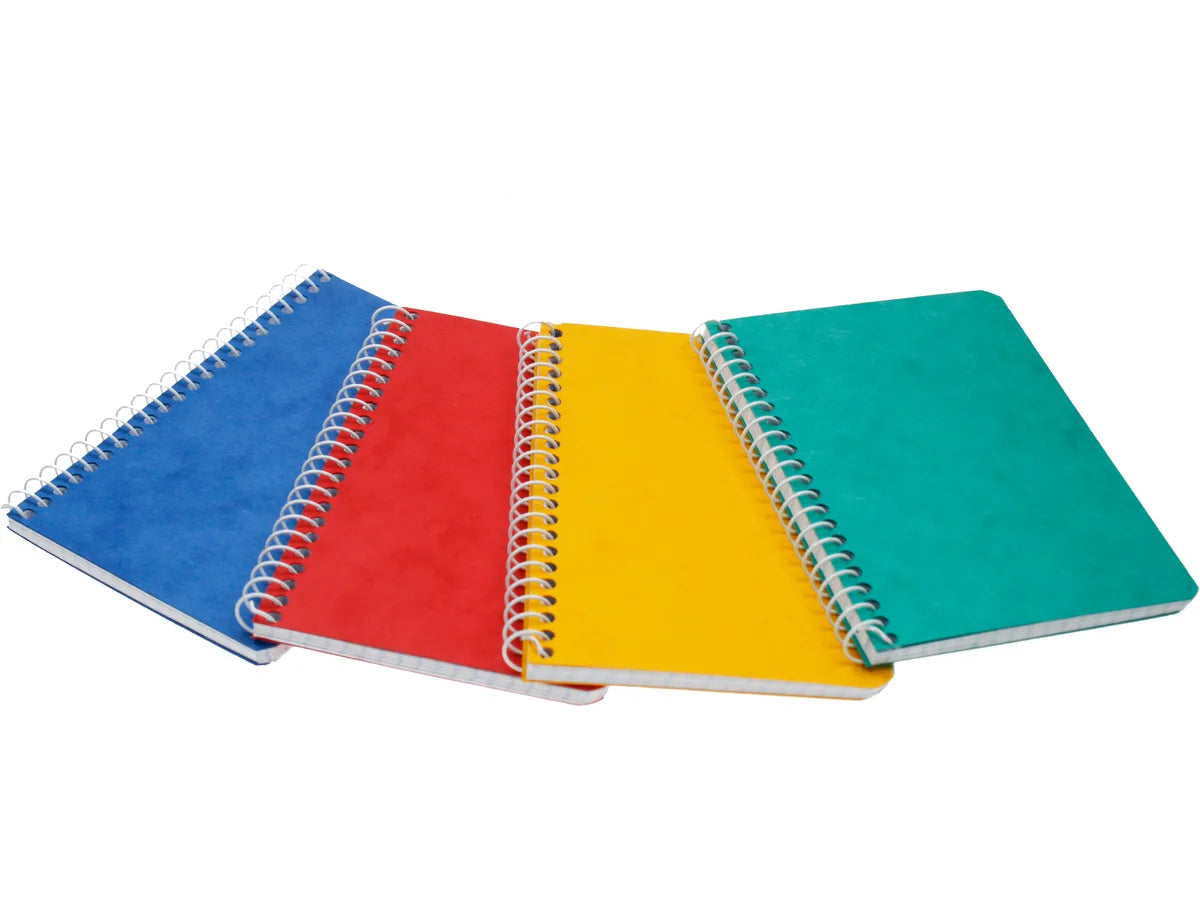 BÜROLINE Carnet spirale ass.10,6×14,6cm 540209 quadrillé, 4mm, 80g 48 flls.