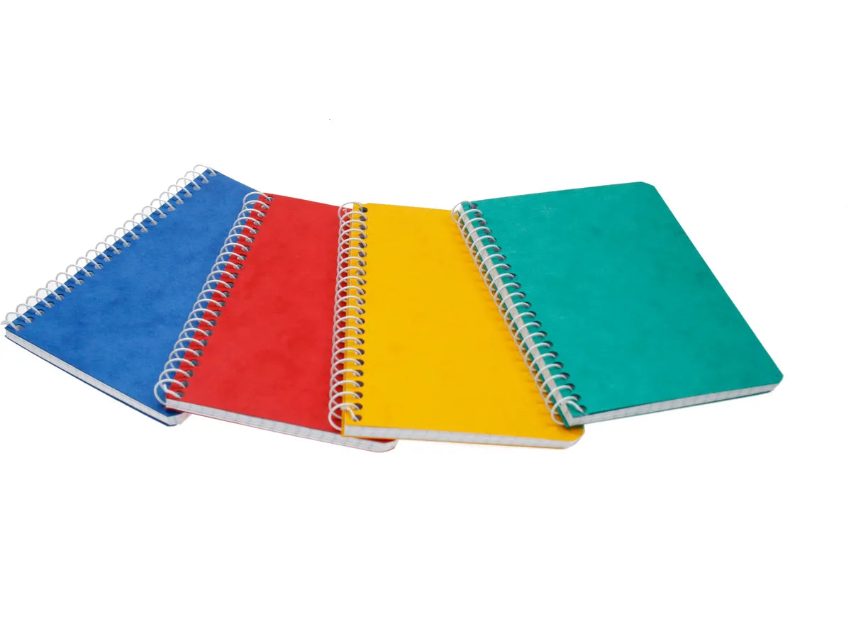 BÜROLINE Carnet spirale ass.14,8×21,0cm 540213 quadrillé, 4mm, 80g 48 flls.