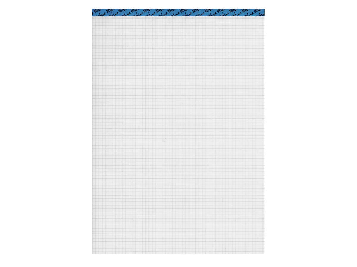 BÜROLINE Bloc bureau blanc A4 543180 quadrillé,4mm, 80g 100 flls.