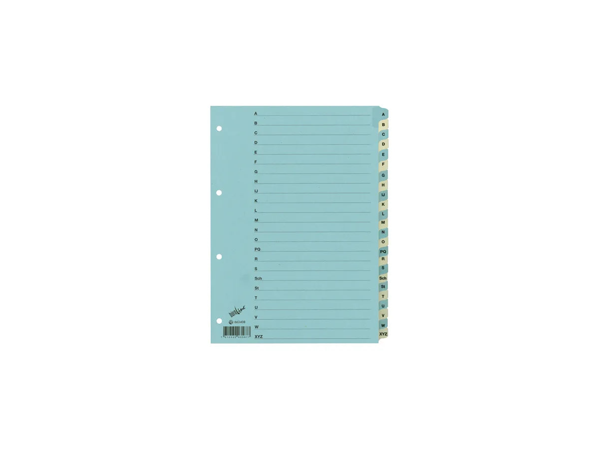 BÜROLINE Répert. carton bleu/beige A4 663408 A-Z 210g