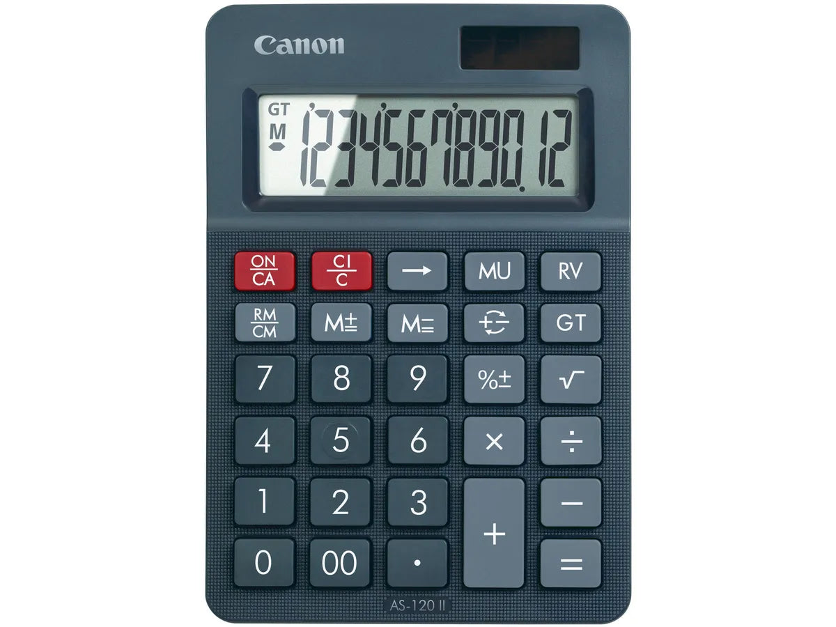 CANON Calculatrice AS-120II 4722C002AA 12 chiffres noir