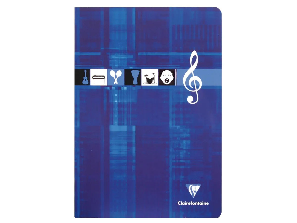 CLAIREFONTAINE Cahier musique A4 3114 blanc 24 feuilles