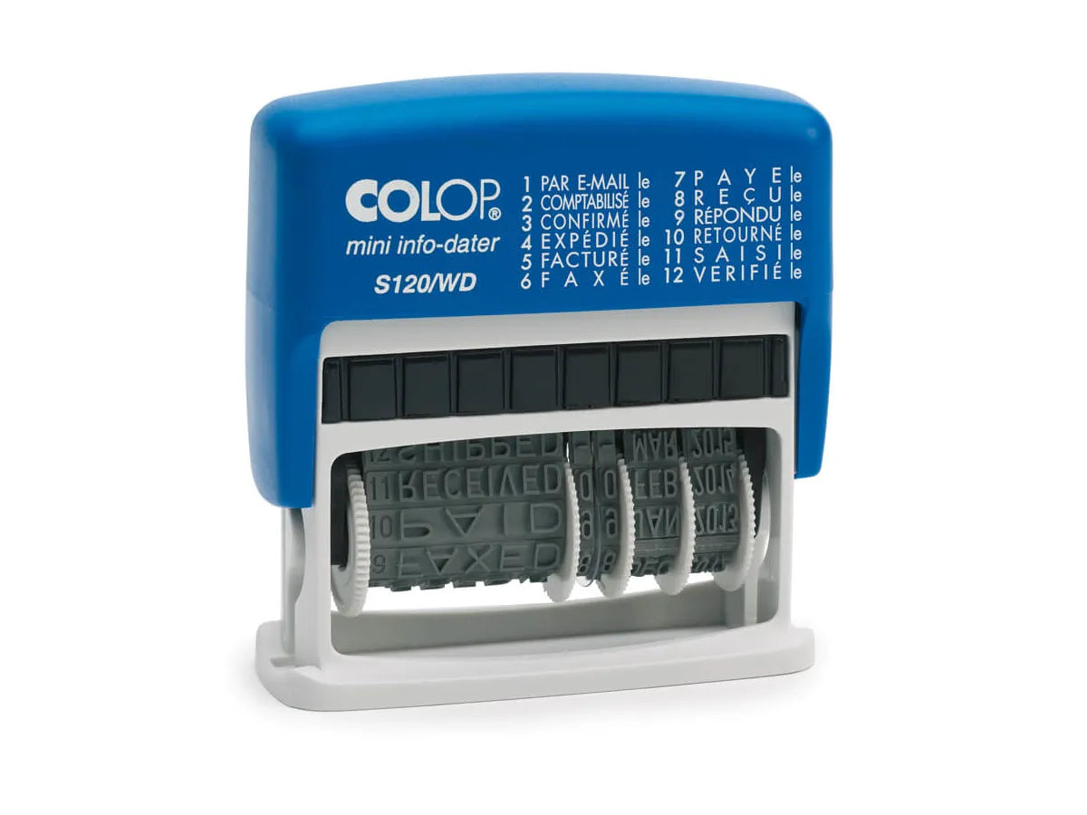 COLOP Tampon text 41x4mm S 120WD D01 12 texte F