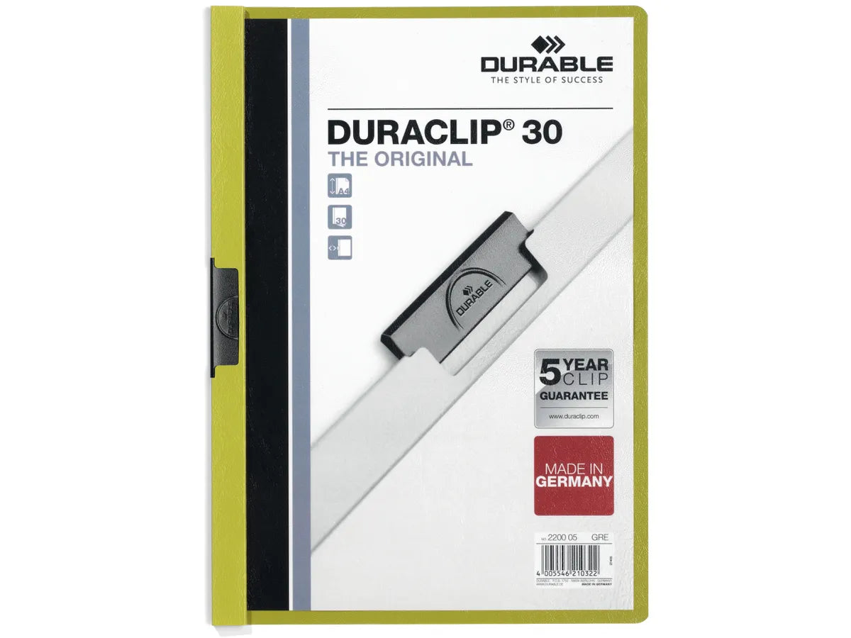 DURABLE Classeur à pince DURACLIP 30 pour 30 feuilles A4