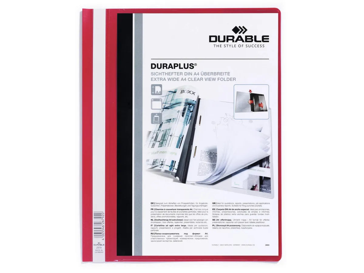 DURABLE Dossier de présentat. DURAPLUS pour 100 feuilles A4