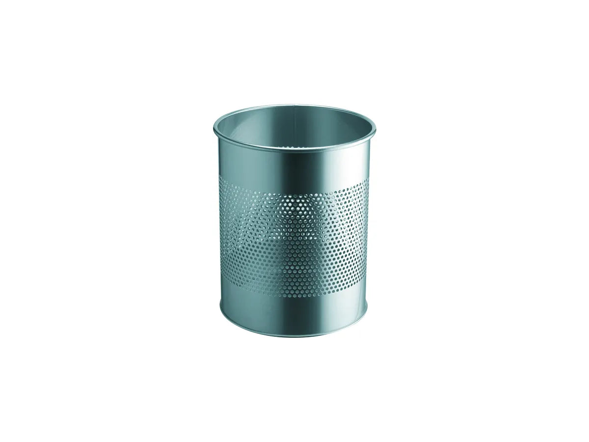DURABLE Corb.à papier ronde 15L/P165mm 331023 argent, acier 315x260mm