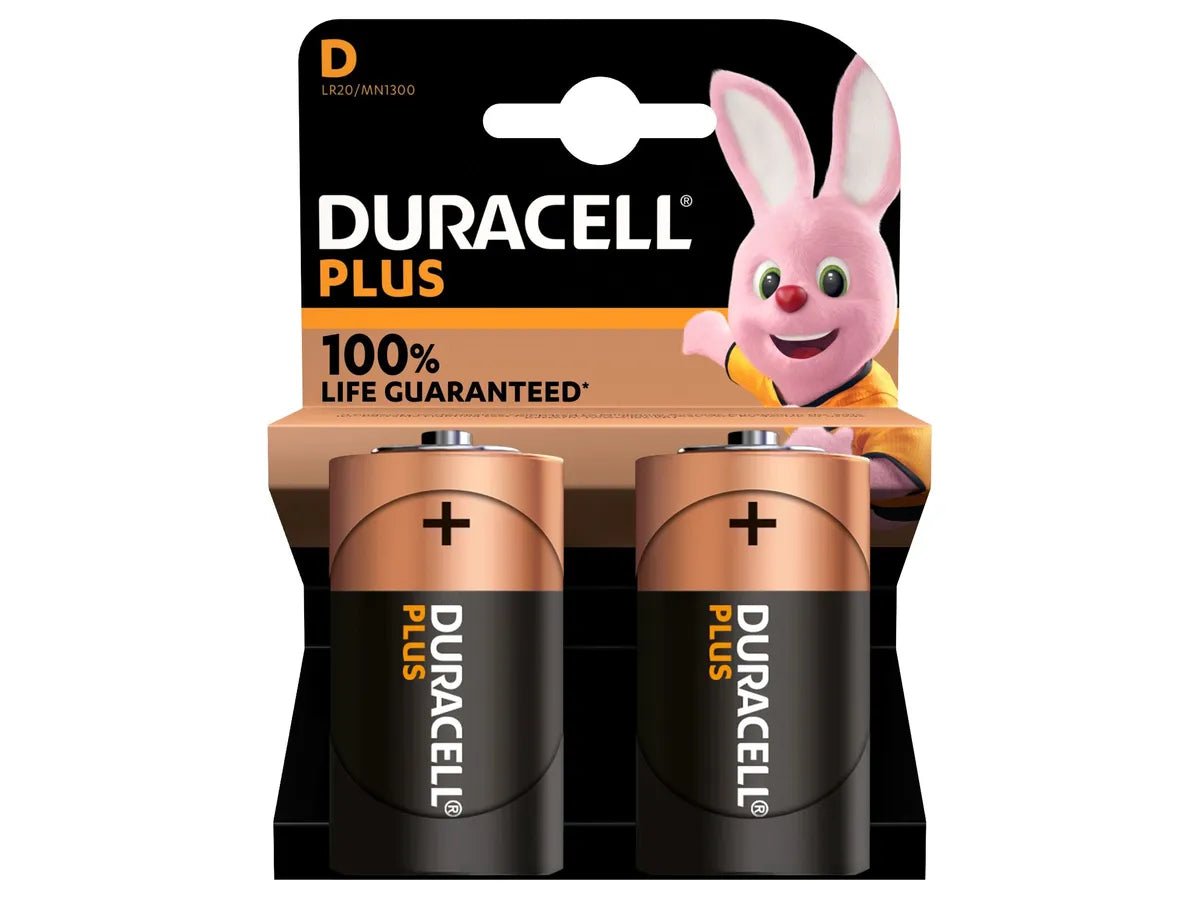 DURACELL Pile Plus Power MN1300 D, LR20, 1.5V 2 pcs.
