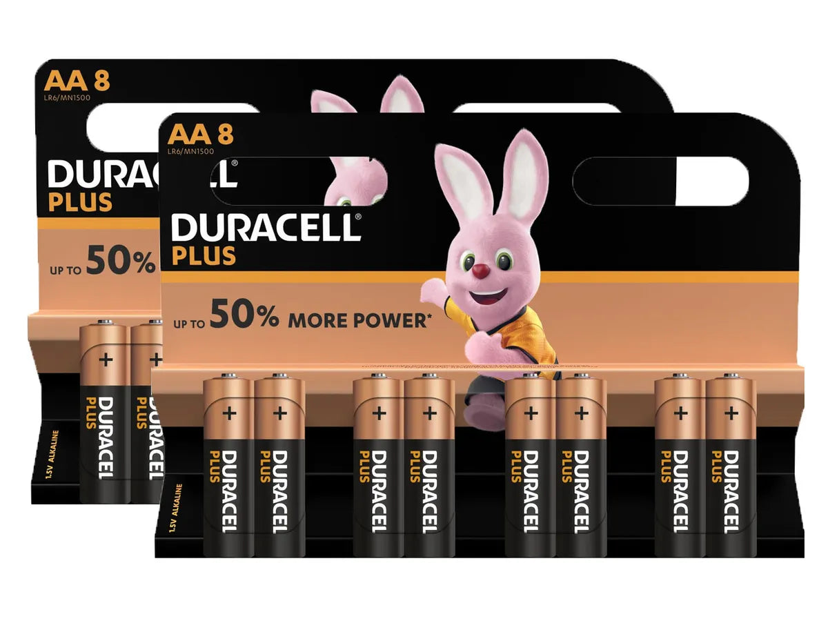 DURACELL Pile Plus Power MN1500 AA, LR6, 1.5V 16 pcs.