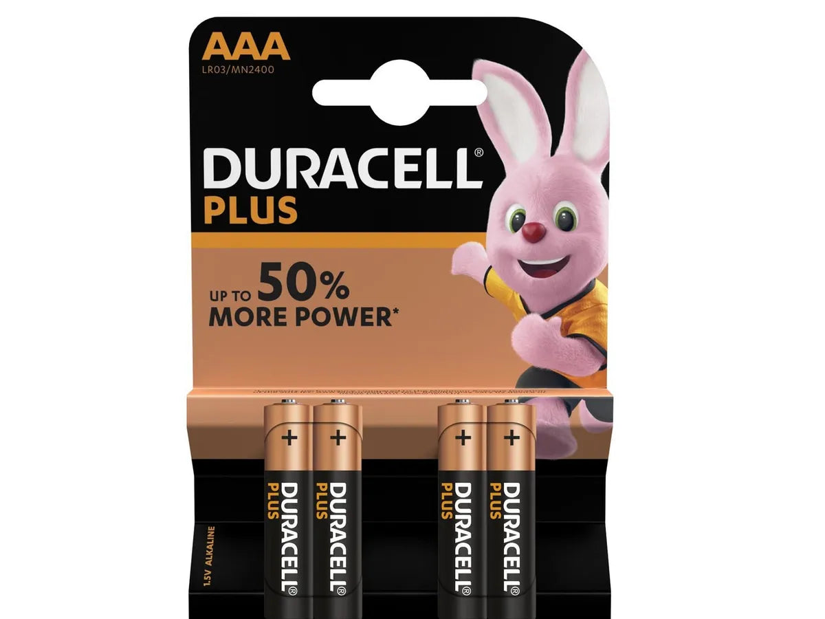 DURACELL Pile Plus Power MN2400 AAA, LR03, 1.5V 4 pcs.