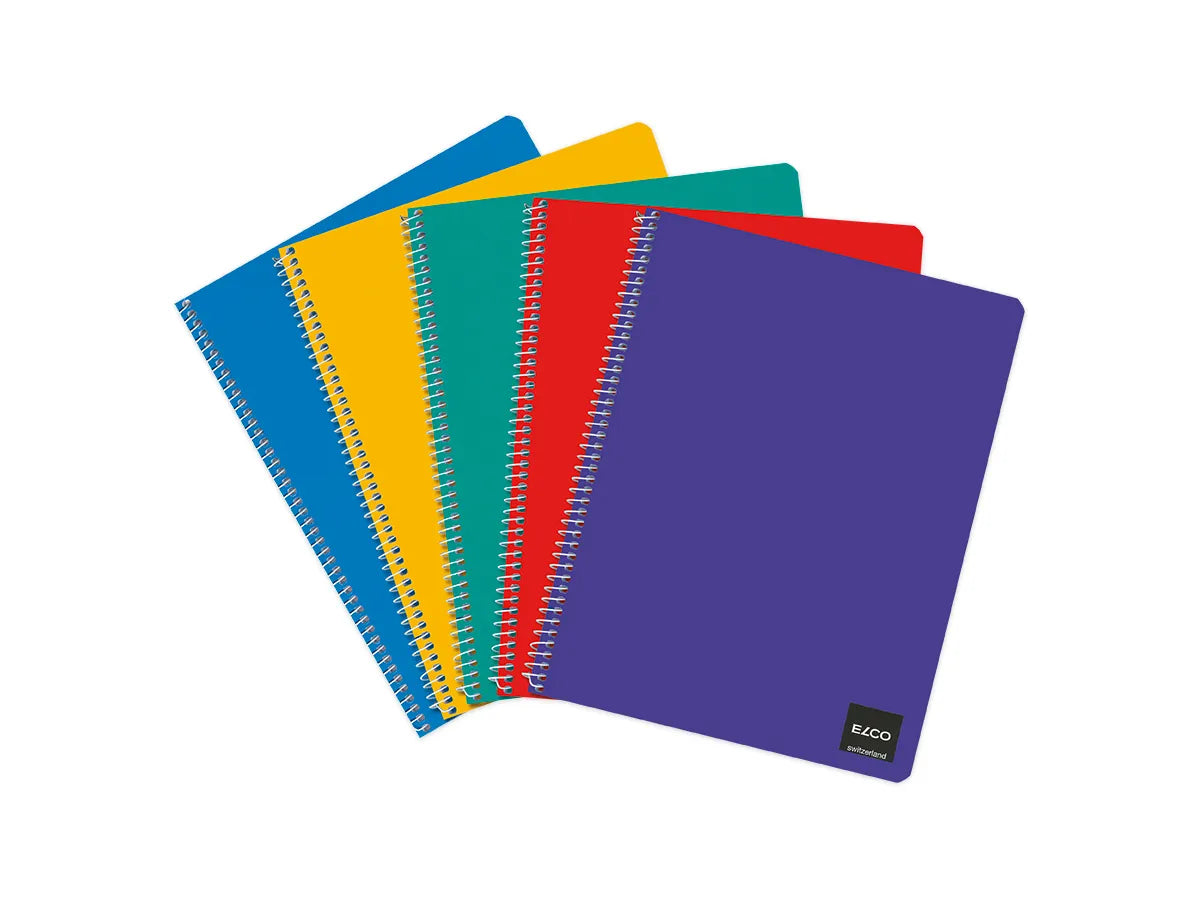 ELCO Cahier spiral quadr. 175x220mm 72882.07 blanc, 70g, 4mm, ass. 50 flls.
