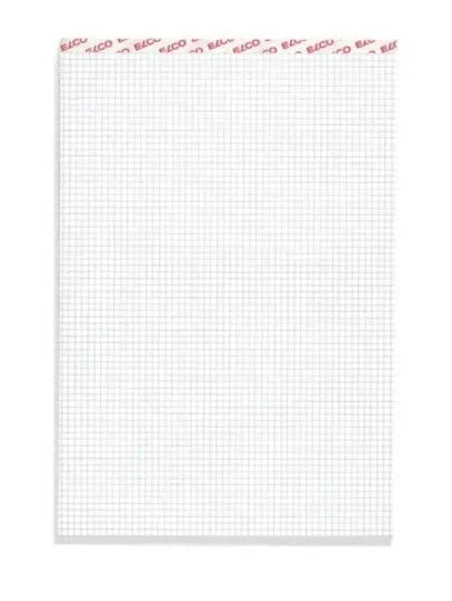 ELCO Bloc-notes quadrillé 4mm A6 73423.17 blanc, 70g 100 flls.