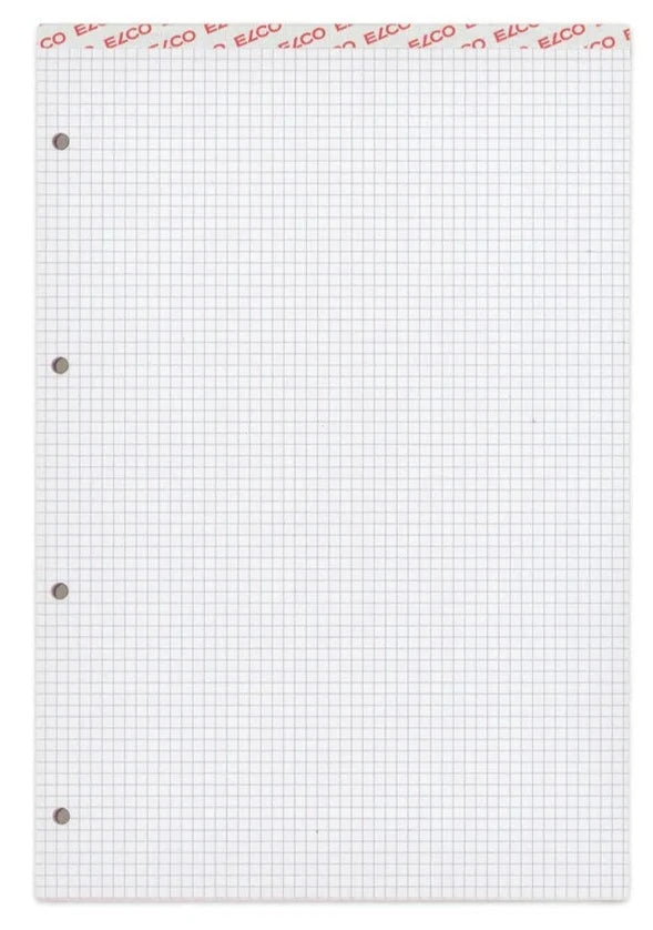 ELCO Bloc-notes quadrillé 4mm A4 73425.17 blanc, 70g 100 flls. PERFORE