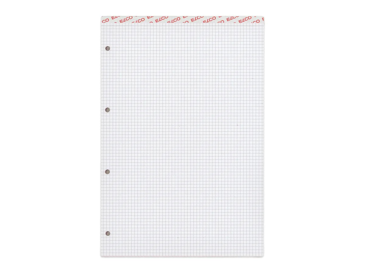 ELCO Bloc-notes quadrillé 4mm A4 73425.17 blanc, 70g 100 flls. PERFORE
