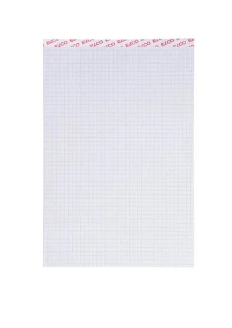 ELCO Bloc-notes quadrillé 4mm A5 73512.17 blanc, 80g 100 flls.