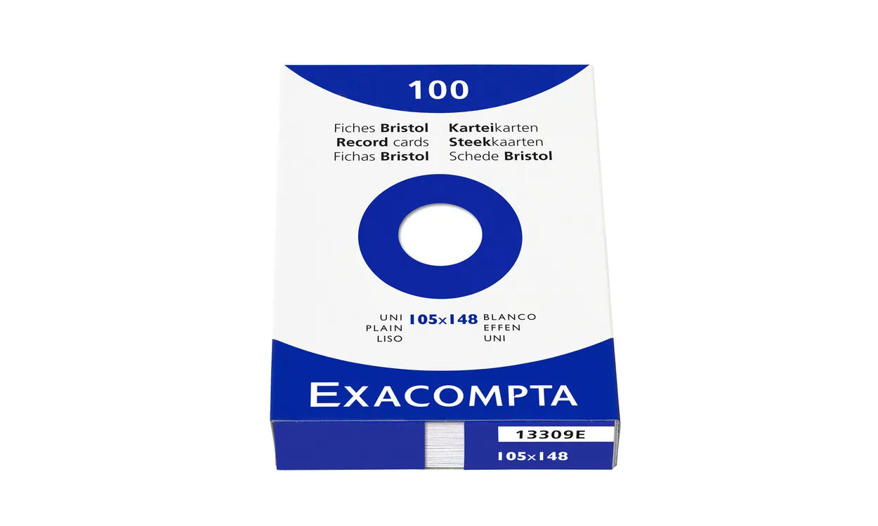 EXACOMPTA Cartes-fiches A6 100 pcs