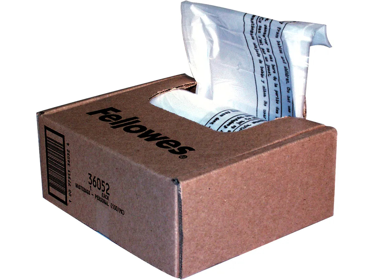 FELLOWES Sac p. Destructeur de docum. 36052 P,DS,PS,SB-MS-Series 100 pcs.