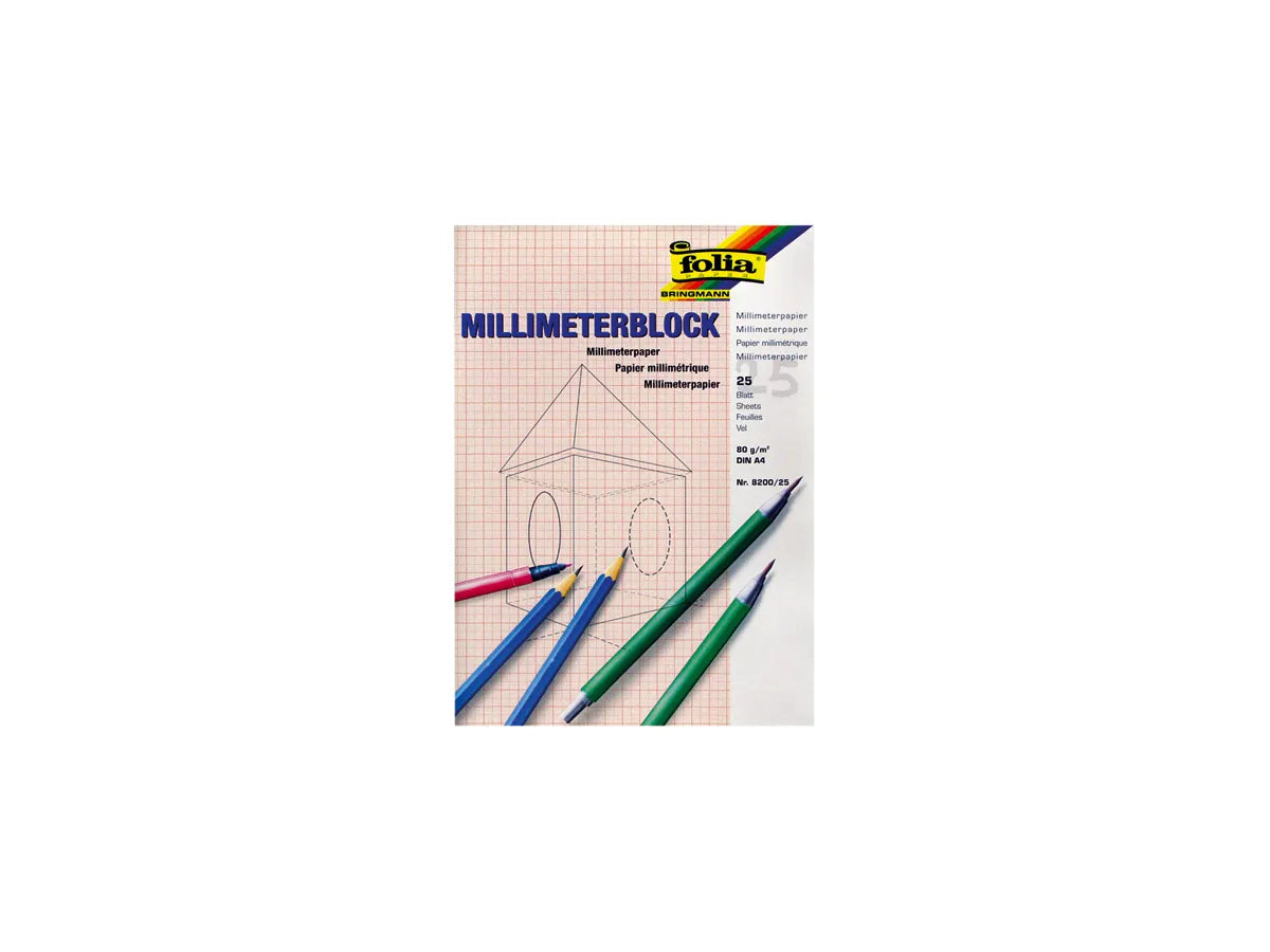 FOLIA Bloc A3 3.823025 blanc 80g 25 flls.