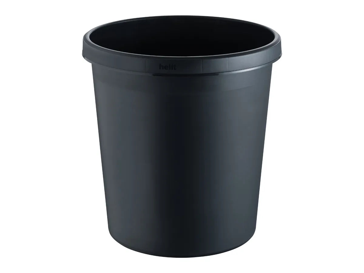 HELIT Corbeille à papier H6105895 noir 18lt