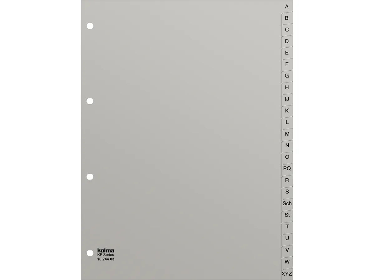 KOLMA Répertoires KolmaFlex A4 18.244.03 gris A-Z, 24 div.