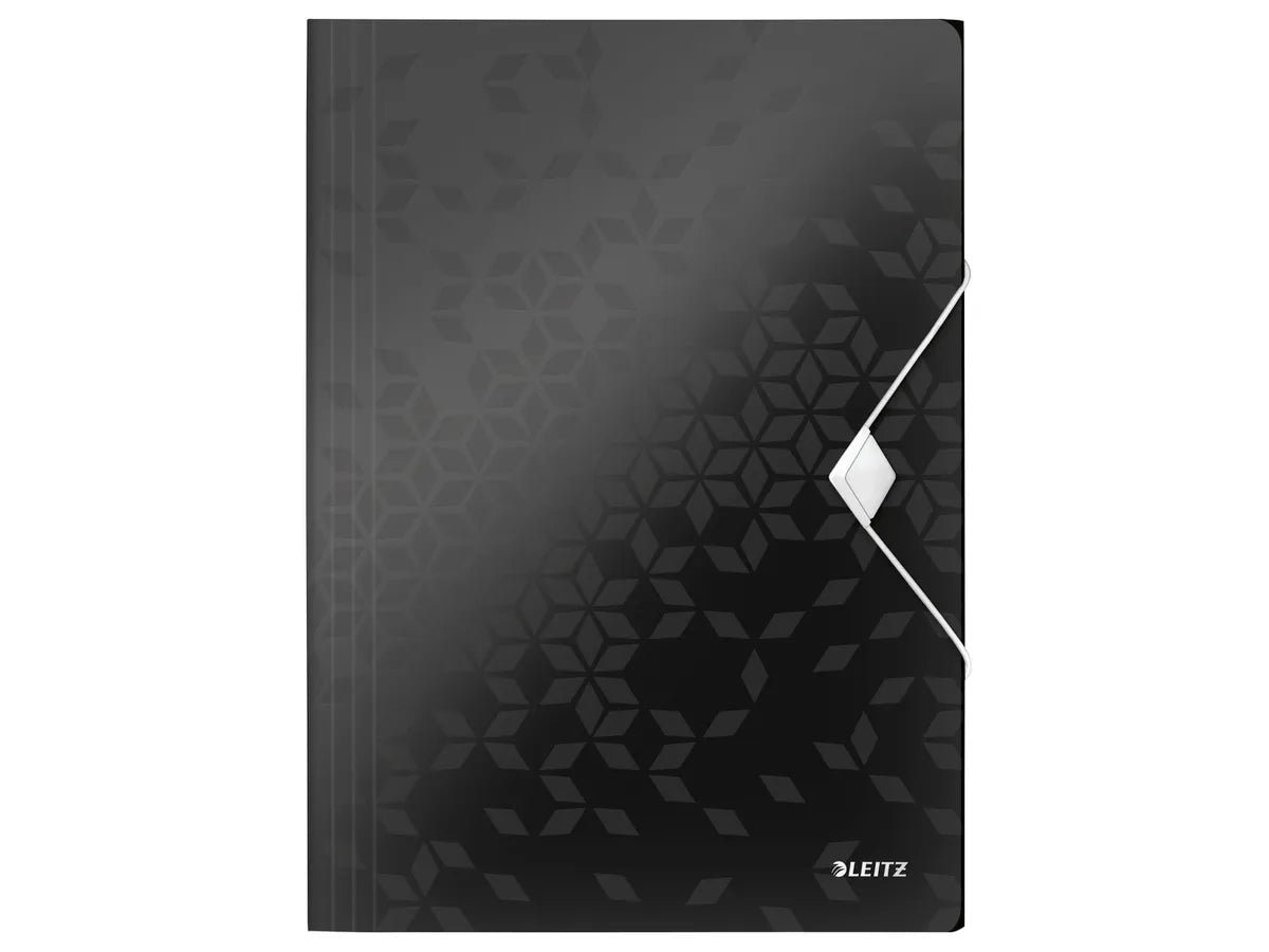 LEITZ Pochettes à élastique WOW A4 4599-00-95 noir 150 feuilles