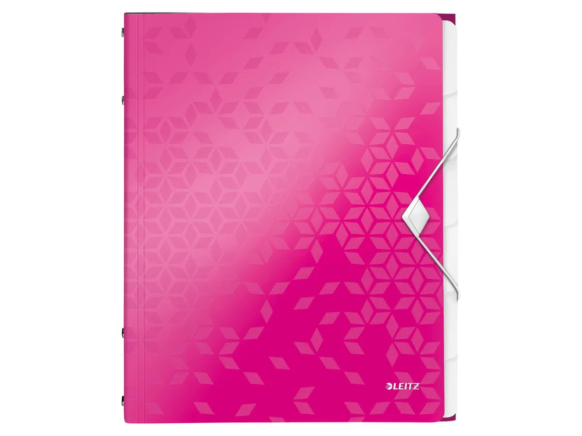 LEITZ Dossier de coll. WOW PP A4 6 comp.