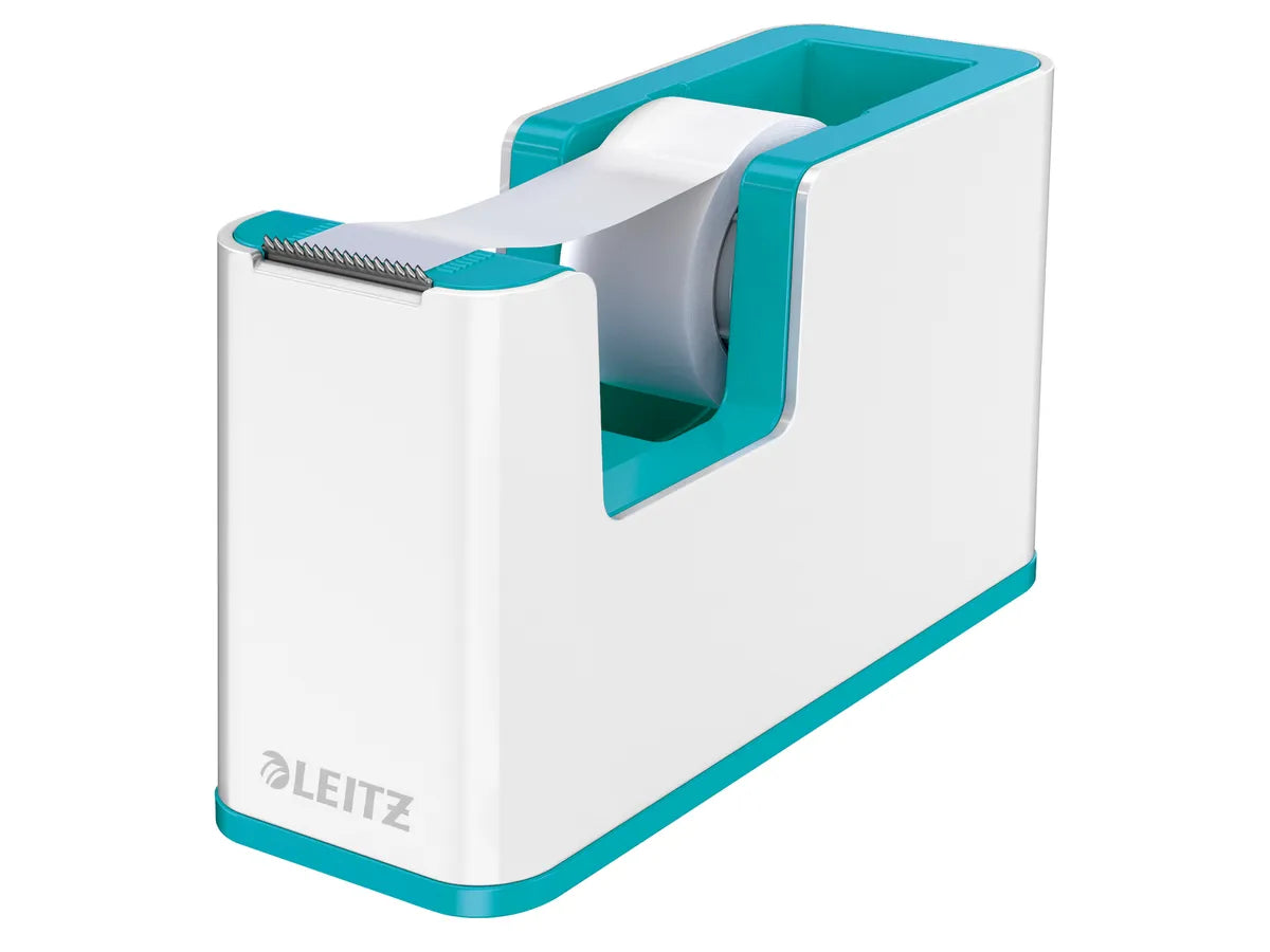 LEITZ Tape Dispenser WOW 19mmx33m 53641036 blanc/bleu