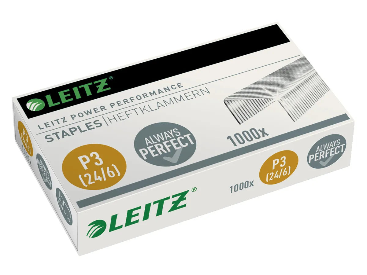 LEITZ Agrafes P3 24/6 mm 5570-00-00 galvanisé 1000 pcs