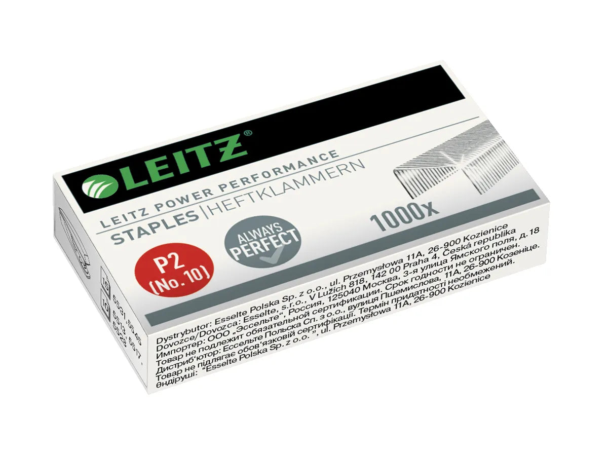 LEITZ Agrafes P2 Nr. 10 5577-00-00 galvanisé 1000 pcs