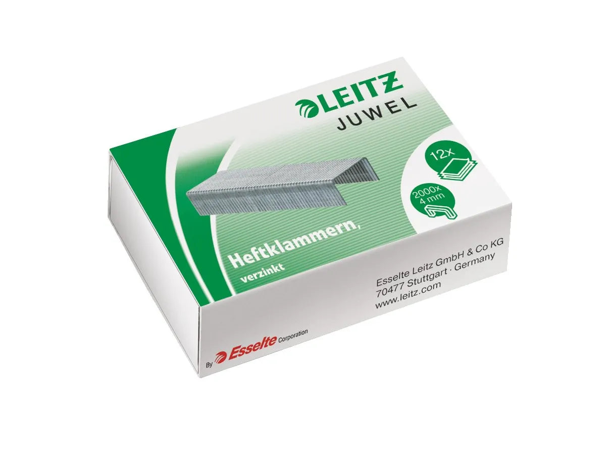 LEITZ Agrafes Juwel 4mm 5640-00-00 galvanisé 2000 pcs