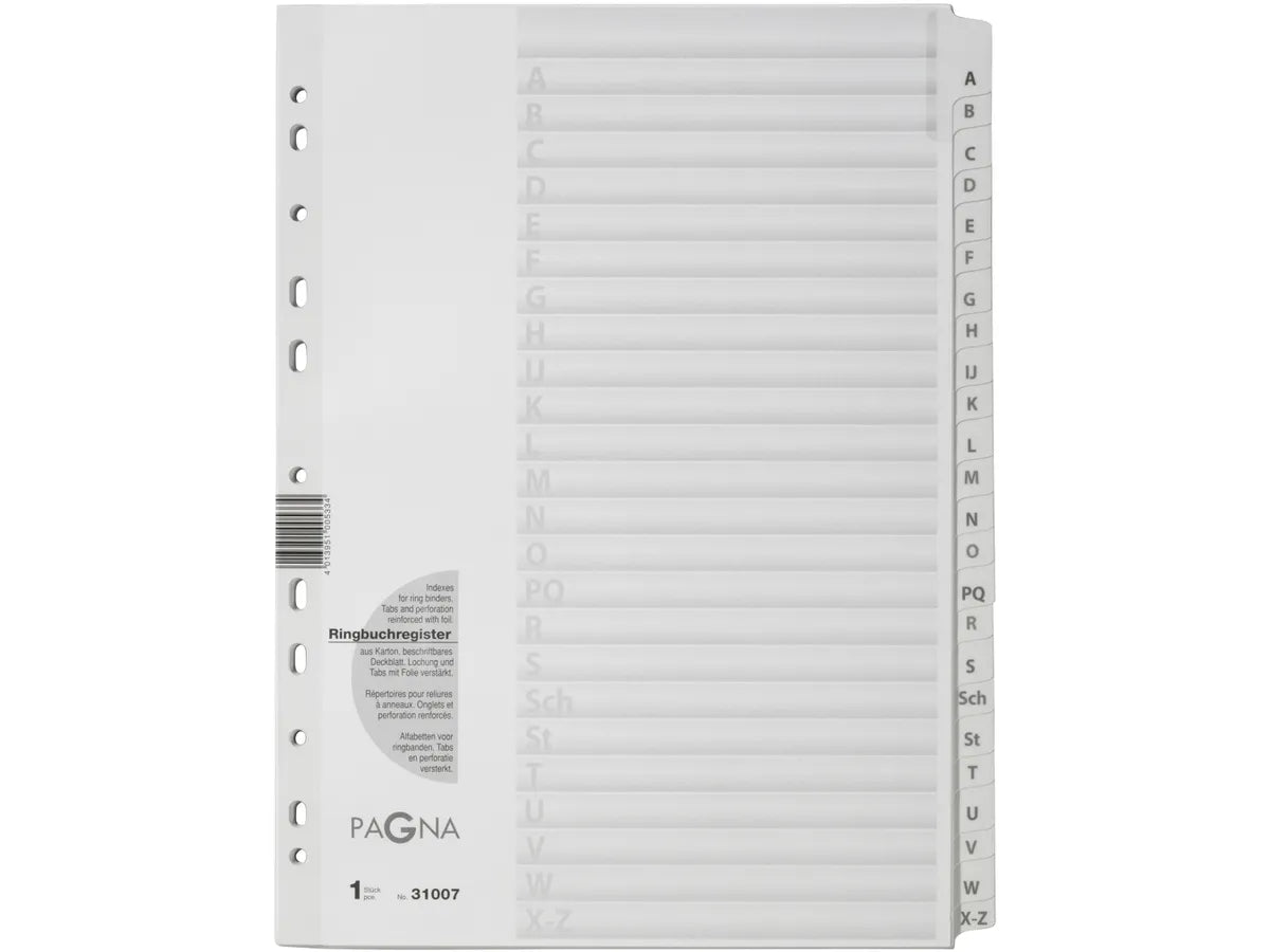 PAGNA Répertoires carton A4 31007/08 A-Z