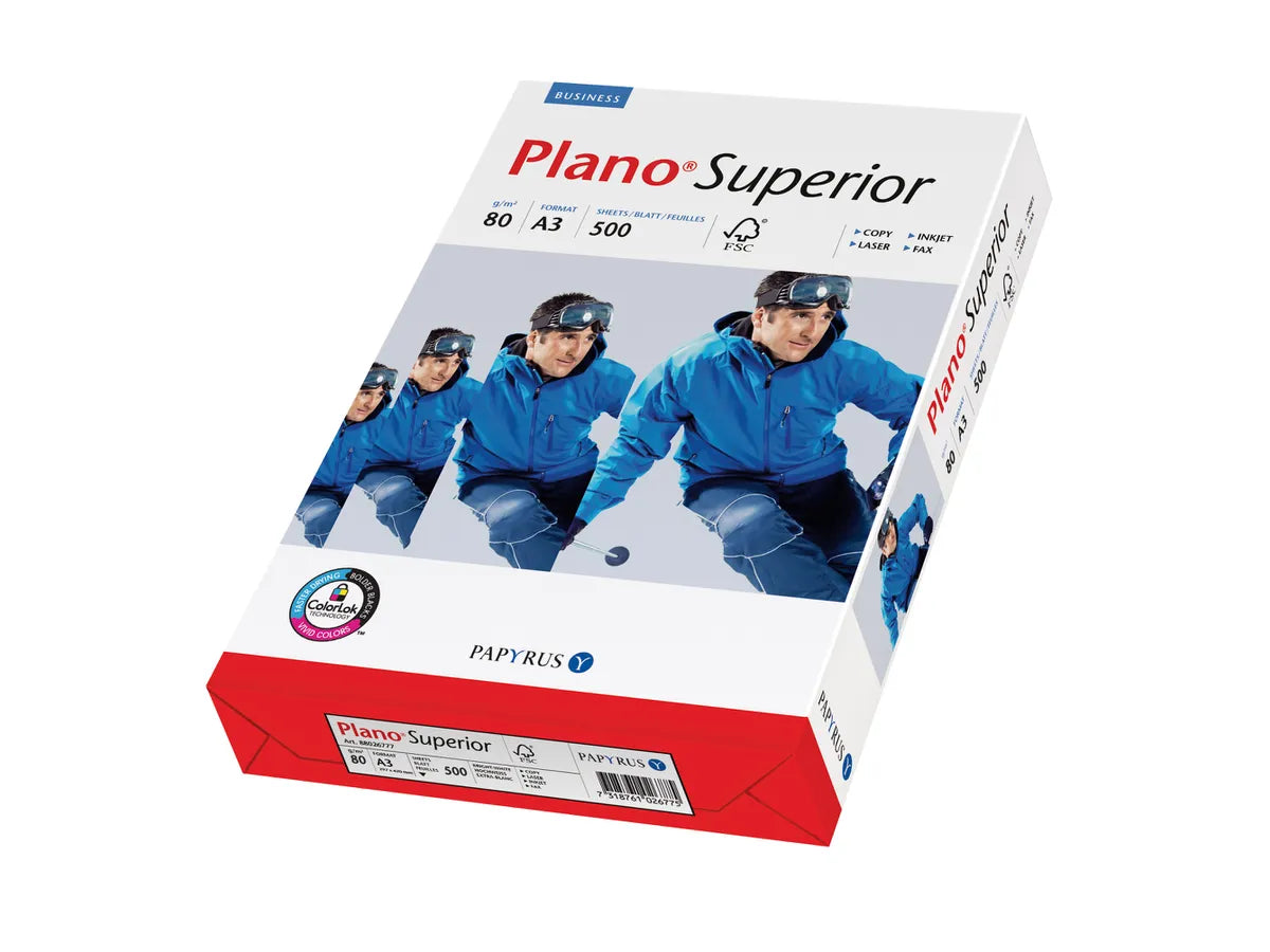 PLANO SUPERIOR Papier FSC A3 88351100 blanc, 80 g BB 500 flls.