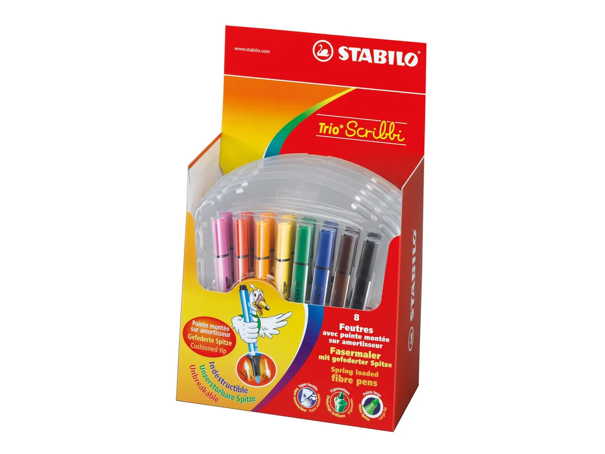 STABILO Trio Scribbi 368/8-01 8 couleurs, étui