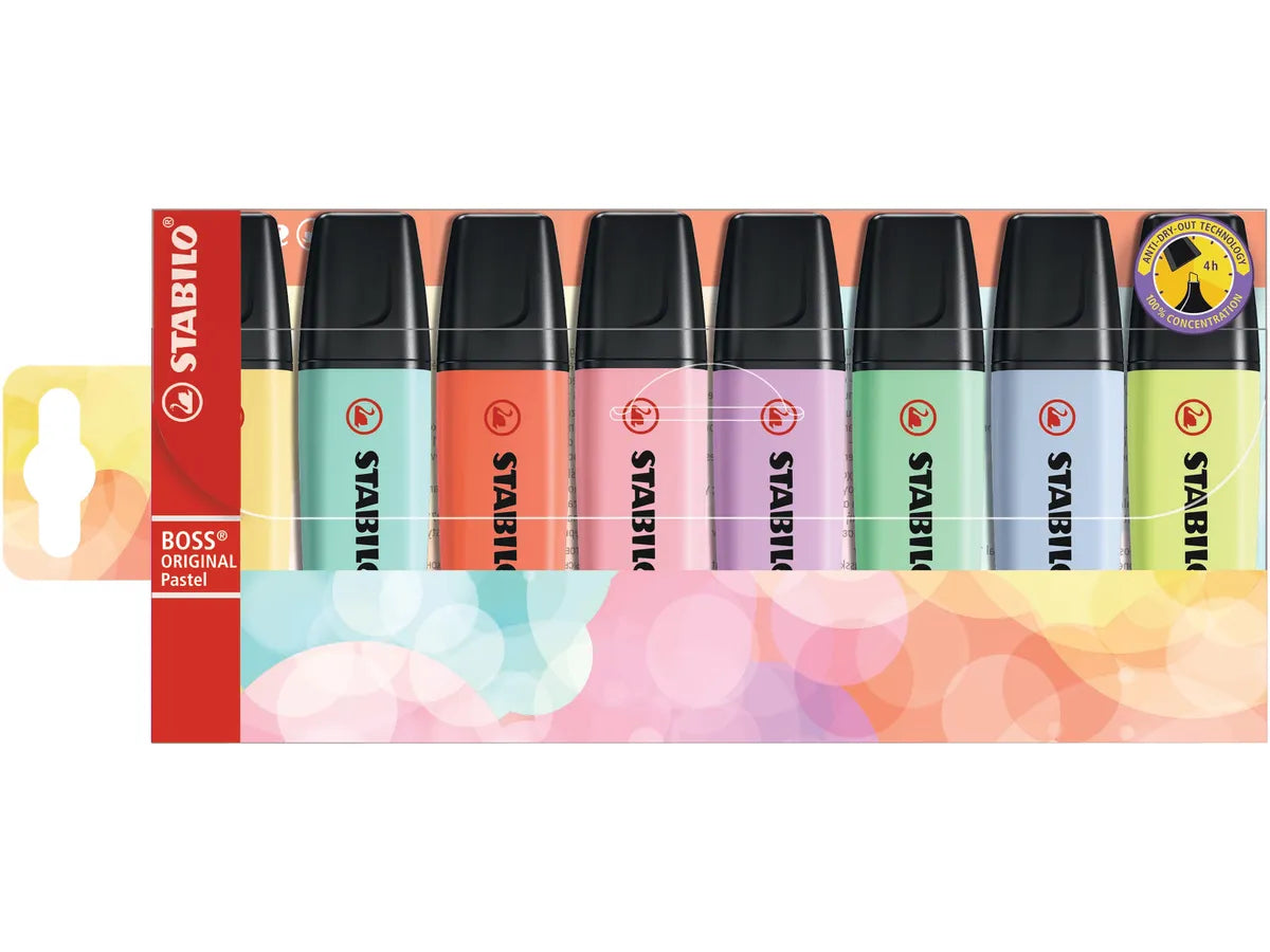 STABILO Textmarker BOSS Pastell 70/8-3 8 pcs. ass.
