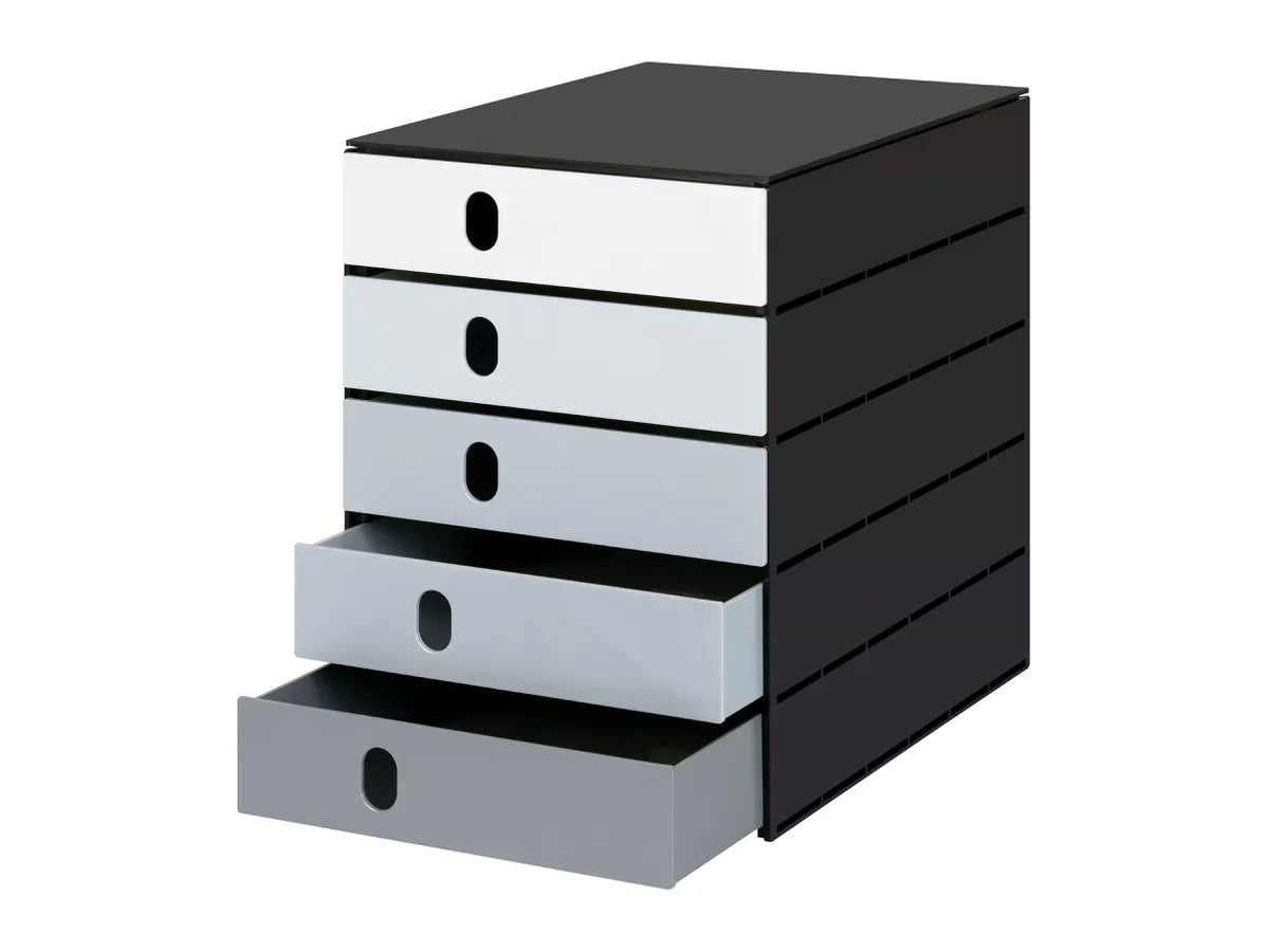 STYRO Systembox styroval 24x33x32cm 14-8000.98 gris/noir 5 comp.