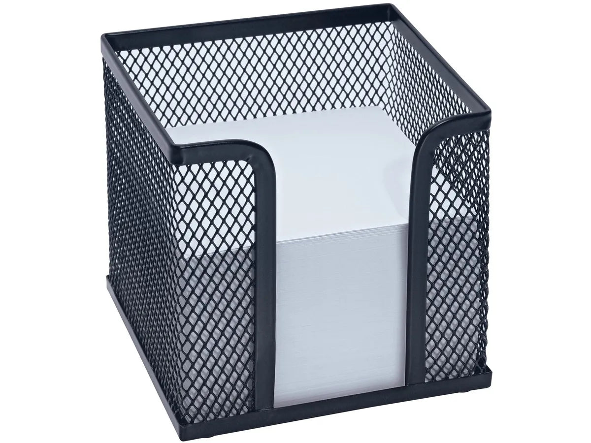 WEDO Porte bloc papier OFFICE 65701 10x10x10cm métal noir