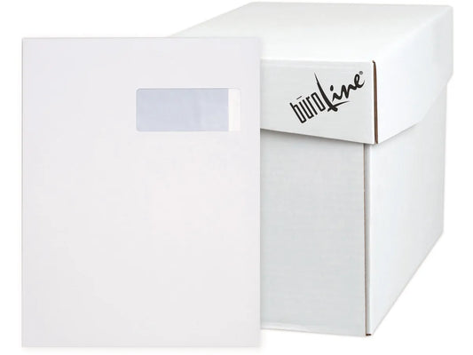 BÜROLINE Enveloppe a/fenêtre droit C4 106182 120g, blanc 250 pcs.