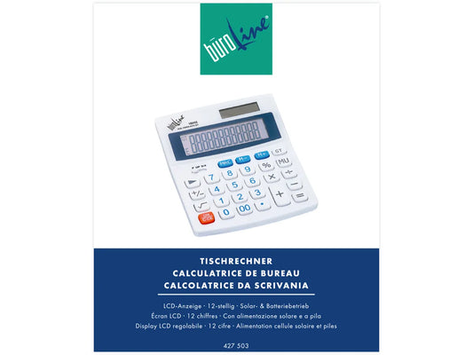 BÜROLINE Calculatrice de bureau 427503 12 chiffres