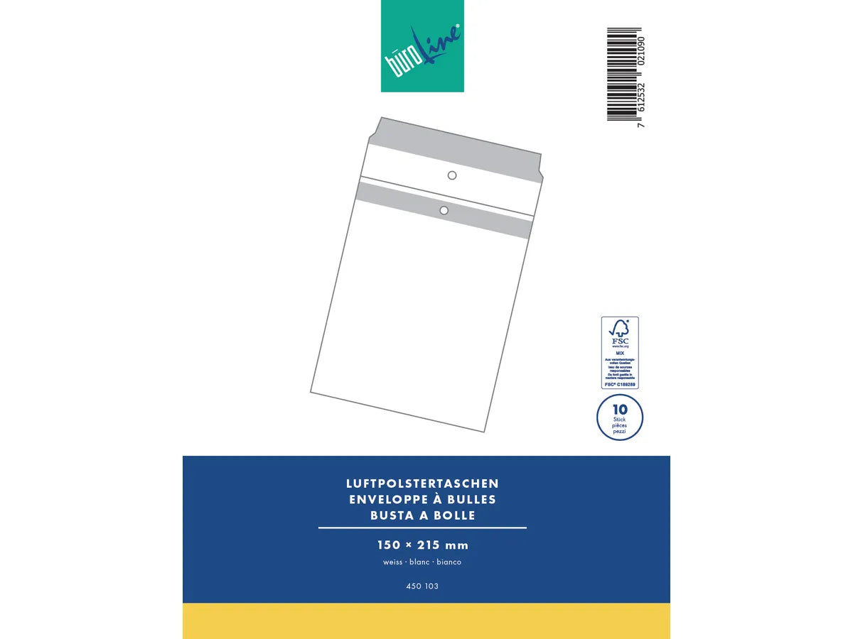 BÜROLINE Enveloppe rembourrée Gr.3 450103 blanc, 10 pcs. 170x225mm