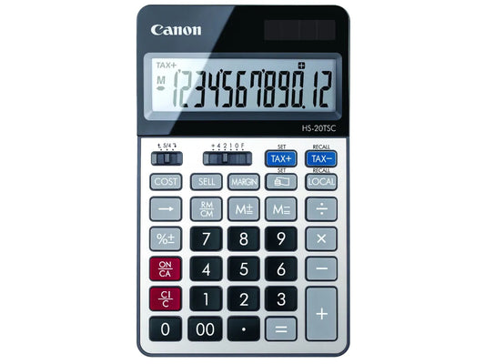 CANON Calculatrice HS-20TSC HS-20TSC 12 chiffres argent/noir