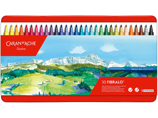 CARAN D'ACHE Feutres Fibralo M 185.330 30-couleurs ass.