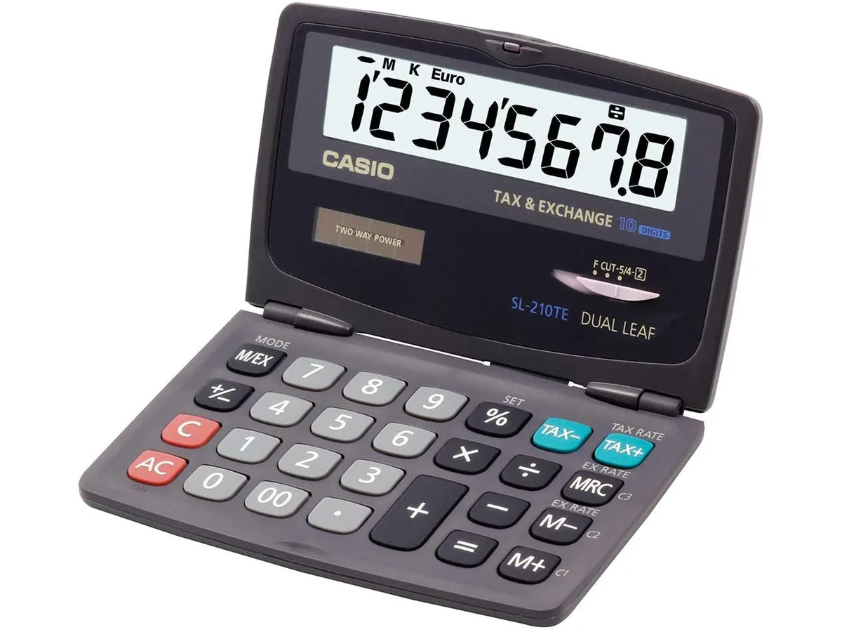 CASIO Calculatrice SL-210TE SL-210TE 10 chiffres bleu foncé