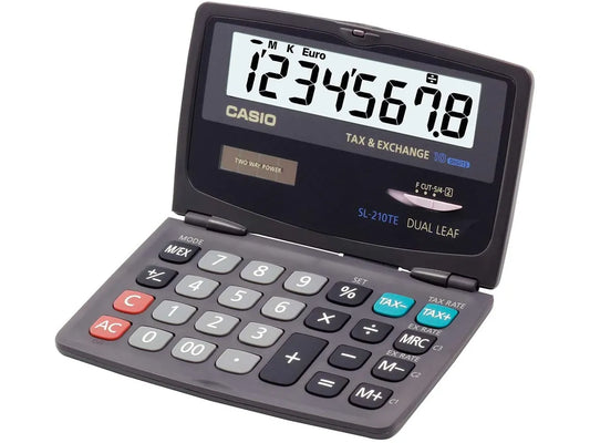 CASIO Calculatrice SL-210TE SL-210TE 10 chiffres bleu foncé