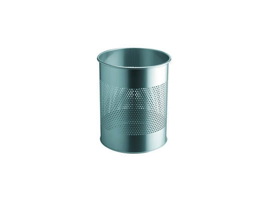 DURABLE Corb.à papier ronde 15L/P165mm 331023 argent, acier 315x260mm