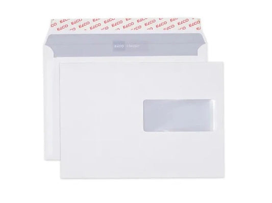 ELCO Enveloppe Classic a/fenêtre C5 37896 100g, blanc 500 pcs.