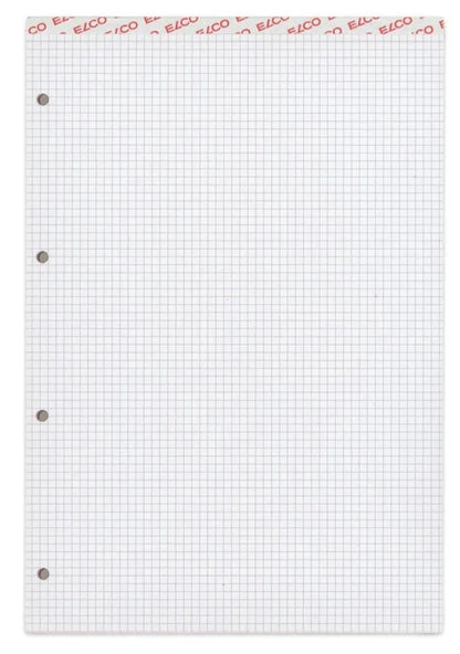 ELCO Bloc-notes quadrillé 4mm A4 73425.17 blanc, 70g 100 flls. PERFORE
