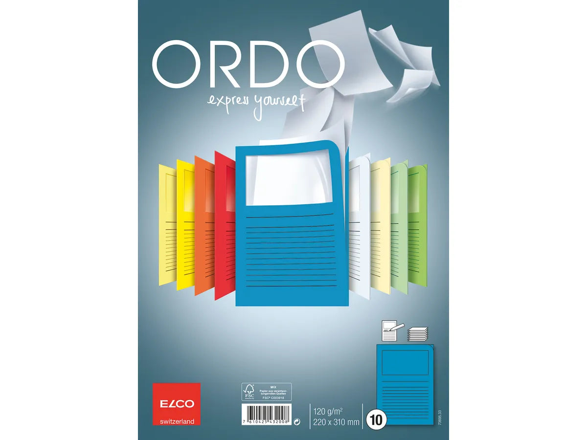 ELCO Dossier d'organ. Ordo A4 classico, 10 pièces